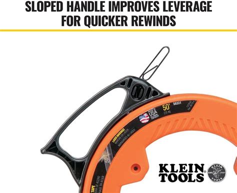 fish tape wire puller|Klein Tools 56331 50.
